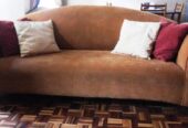 7 seater earth colored sofa