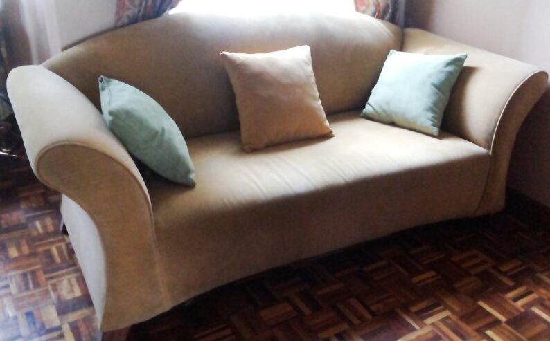 7 seater earth colored sofa