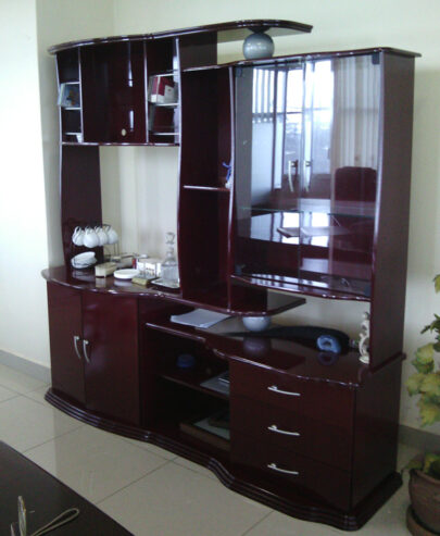 Wall Cabinet – Rose colored, highly finished