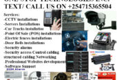 CAR TRACKS, CCTV, ACCESS CONTROL, FIRE ALARMS, POS, SERVER INSTALLATION, &WEB DEVELOPMENT