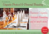 ETIQUETTE PROTOCOL & PERSONAL BRANDING COURSE