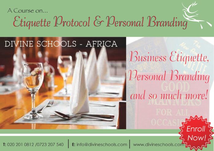 ETIQUETTE PROTOCOL & PERSONAL BRANDING COURSE