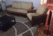 SALE: 7 seater fabric sofa