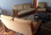 SALE: 7 seater fabric sofa