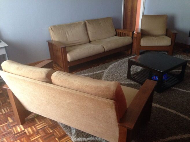 SALE: 7 seater fabric sofa
