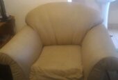 White Leather Sofa.