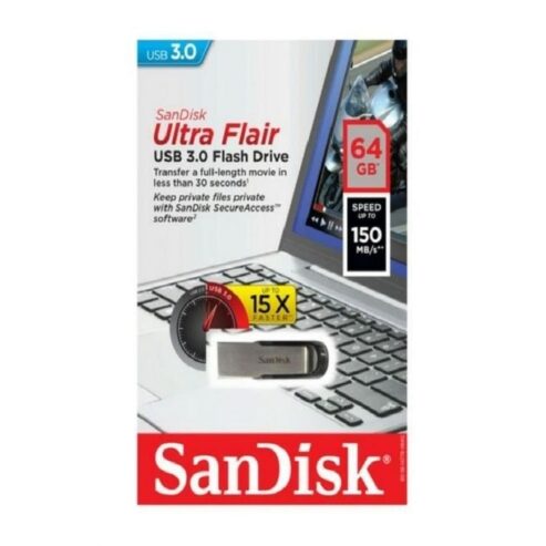 SanDisk SanDisk Ultra Flair USB 3.0 Flash Drive – 64GB