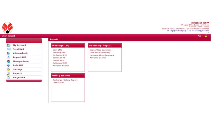 Online Bulk SMS System (Eneza Messenger)
