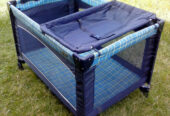 SkyBaby – beautiful portable baby cot & playpen in one!