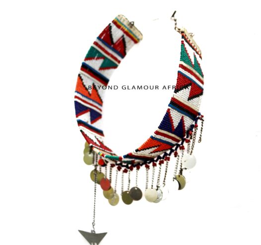 Elegant Beaded Maasai Choker