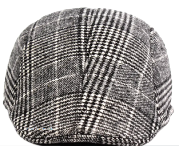 Striped newsboy caps are a stylish variation of the classic newsboy cap