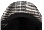 Striped newsboy caps are a stylish variation of the classic newsboy cap