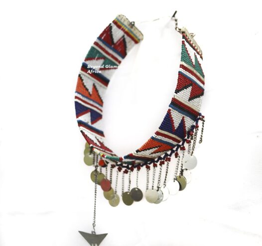 Elegant Beaded Maasai Choker