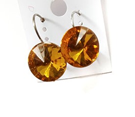 small crystal diamond earrings.