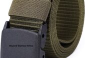 army green men’s fashion belt.