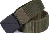 army green men’s fashion belt.