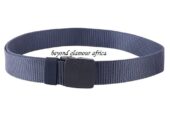 Men’s genuine and fashionable grey canvas polyester belt