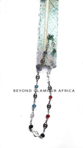 A multicolor necklace very fashionable