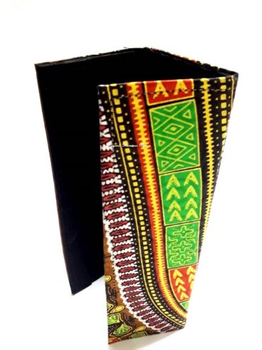 Women’s green Ankara clutch bag