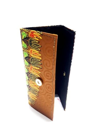 Women’s green Ankara clutch bag