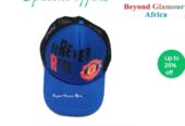 A unisex Manchester united mesh blue cap