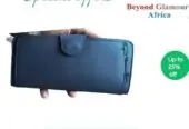 Ladies blue leather wallet very fashionable to have
