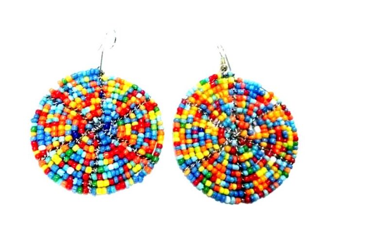 Ladies African maasai beaded earrings very fashionable
