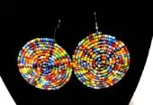 Ladies African maasai beaded earrings very fashionable