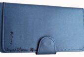 Ladies blue leather wallet very fashionable to have