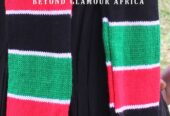 A Kenyan knitted scarf very fashionable and classic to have