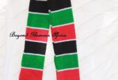 A Kenyan knitted scarf very fashionable and classic to have