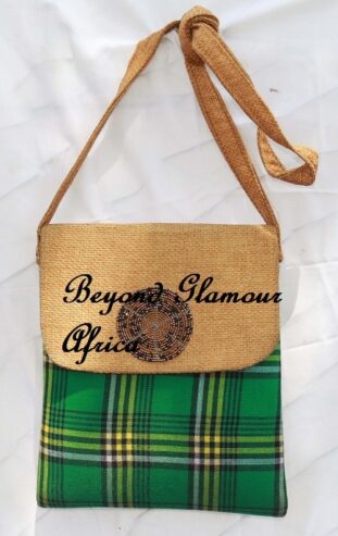 A ladies green sling bag very fashionable