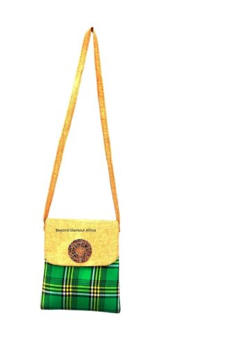 A ladies green sling bag very fashionable