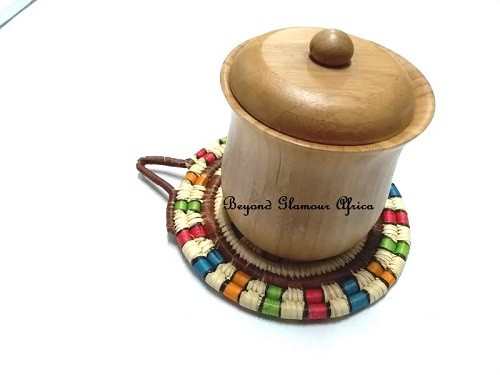 A customized multicolored coaster