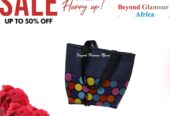 Women’s multi colored denim handbag very fashionable to have