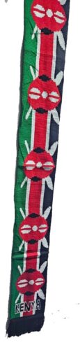A Kenyan scarf and a matching Kenyan earrings combo