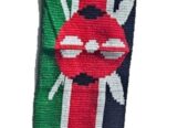 A Kenyan scarf and a matching Kenyan earrings combo
