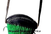 Women’s green sisal kiondo very fashionable.