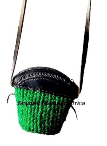 Women’s green sisal kiondo very fashionable.