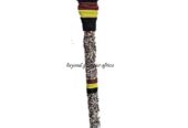 A customized multi colored walking stick