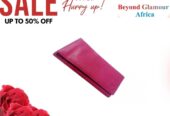 Ladies pink leather purse very fashionable
