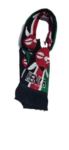 A Kenyan scarf and a matching Kenyan earrings combo