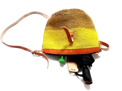 Women’s sisal medium yellow kyondo easy and comfortable to carry