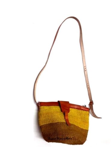 Women’s sisal medium yellow kyondo easy and comfortable to carry