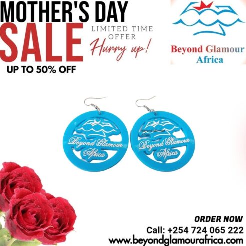 Women’s wooded BGA earrings very fashionable