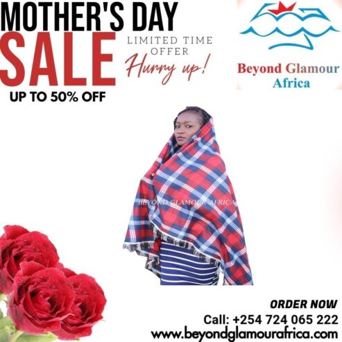 Women’s multi colored poncho very fashionable to have