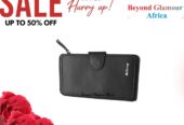 Women’s black leather wallet very fashionable to have