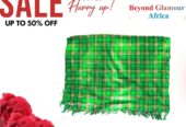 Women’s green shawl very fashionable