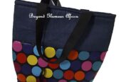 Women’s multi colored denim handbag very fashionable to have