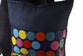 Women’s multi colored denim handbag very fashionable to have